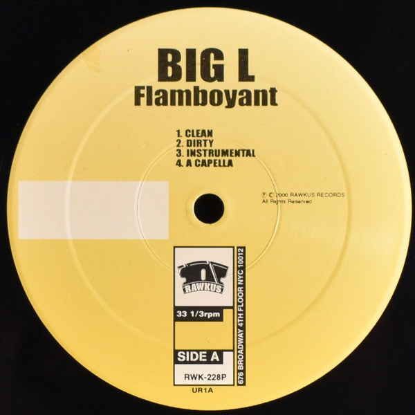 Big L : Flamboyant / On The Mic (12", Promo)