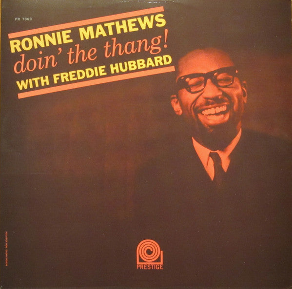 Ronnie Mathews With Freddie Hubbard : Doin' The Thang! (LP, Album, Mono, RE)