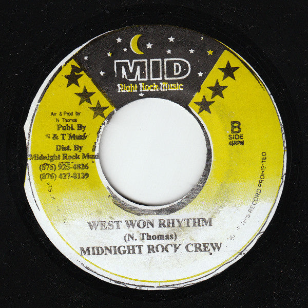 Ranko Danko / Midnight Rock Crew : Lift Up Har Skirt / West Won Rhythm (7", Single)