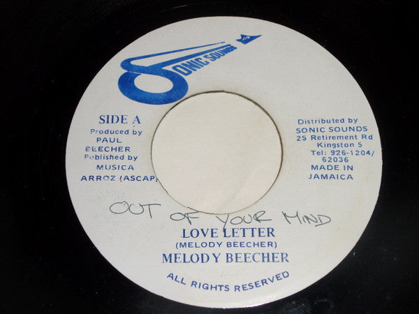 Melody Beecher : Love Letter (7")
