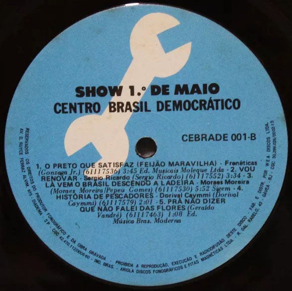 Various : Show 1º De Maio (LP, Album)