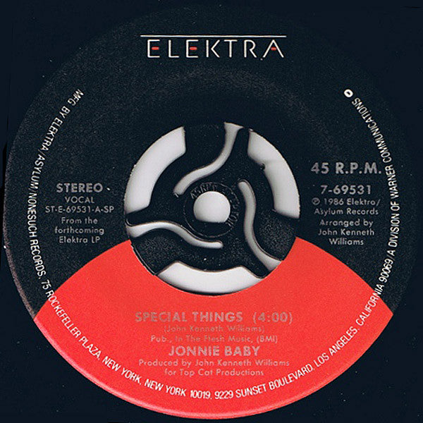 Jonnie Baby : Special Things (7", Single)