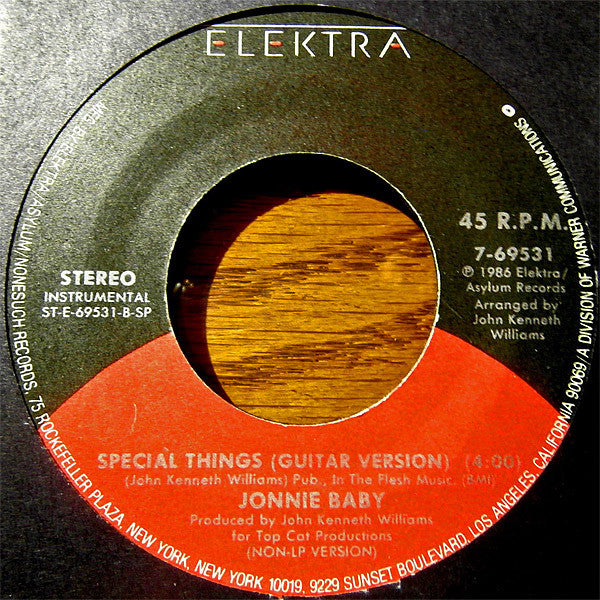 Jonnie Baby : Special Things (7", Single)