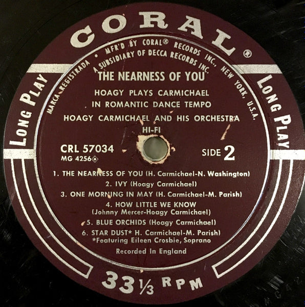 Hoagy Carmichael, Bob Sharples : Ballads For Dancing, In A Romantic Mood (LP)