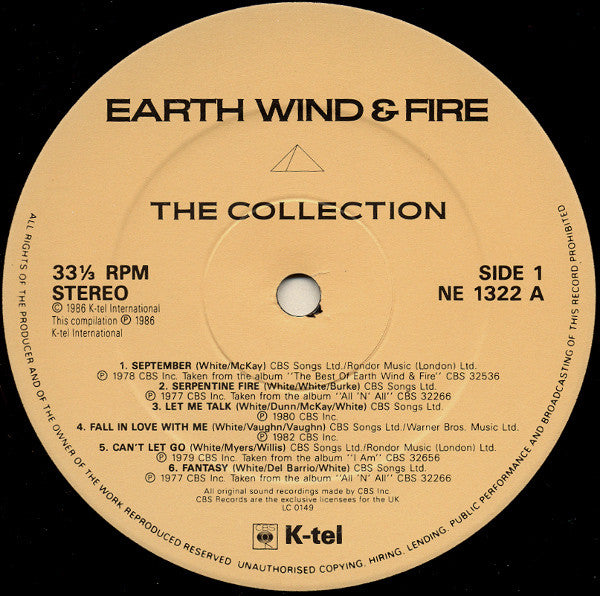 Earth, Wind & Fire : The Collection (2xLP, Comp)