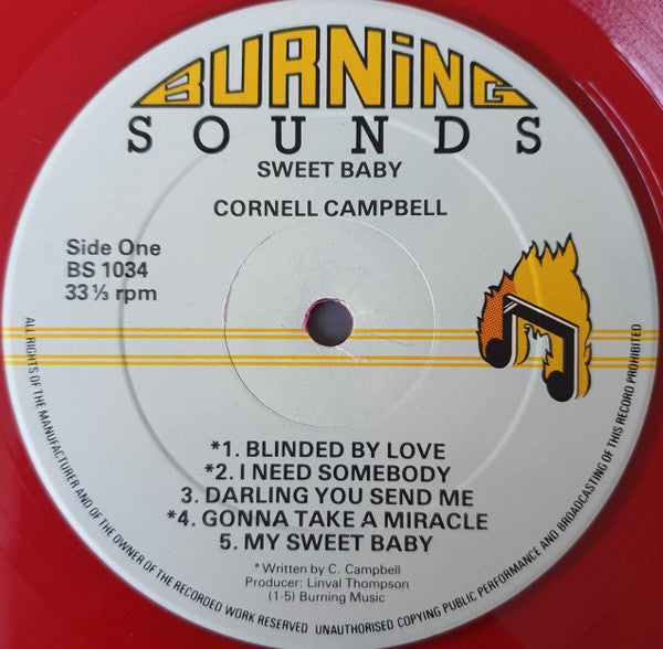 Cornell Campbell : Sweet Baby (LP, Red)