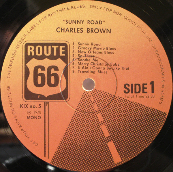 Charles Brown & Johnny Moore's Three Blazers : Sunny Road (LP, Album, Comp, Mono)