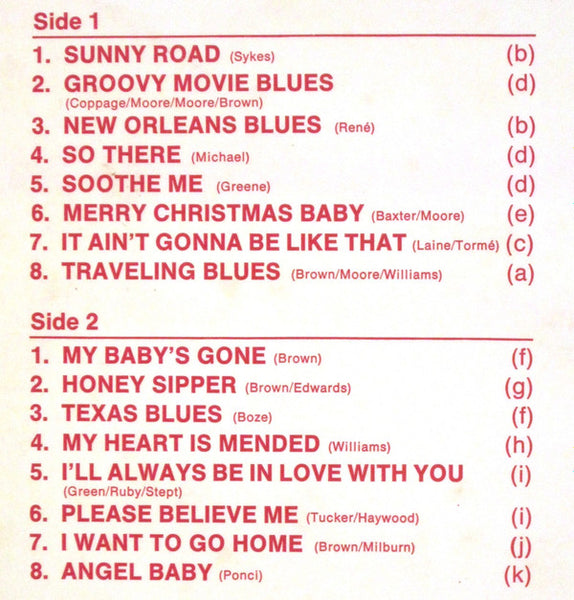 Charles Brown & Johnny Moore's Three Blazers : Sunny Road (LP, Album, Comp, Mono)