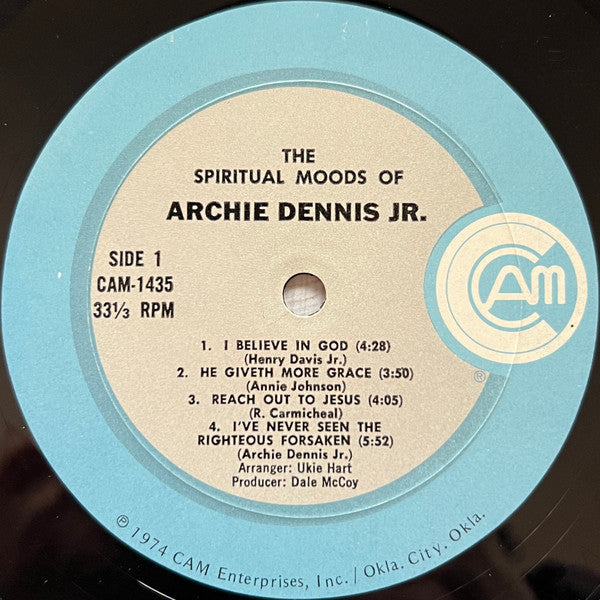 Archie Dennis, Jr.* : The Spiritual Moods Of Archie Dennis, Jr. (LP, Album)