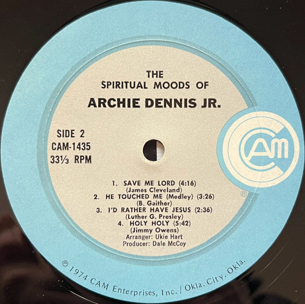 Archie Dennis, Jr.* : The Spiritual Moods Of Archie Dennis, Jr. (LP, Album)