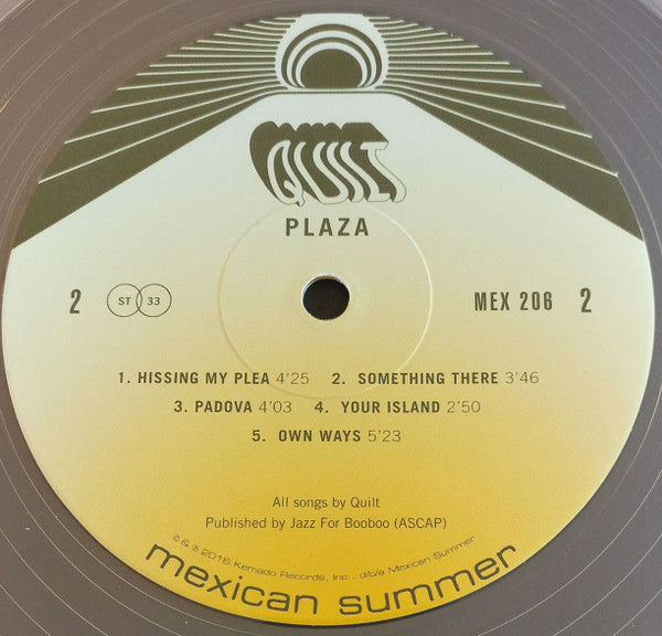 Quilt (2) : Plaza (LP, Album, Ltd, Cle)