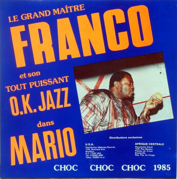 Le Grand Maître Franco* Et Son Tout Puissant O.K. Jazz* : Mario (LP, Album)