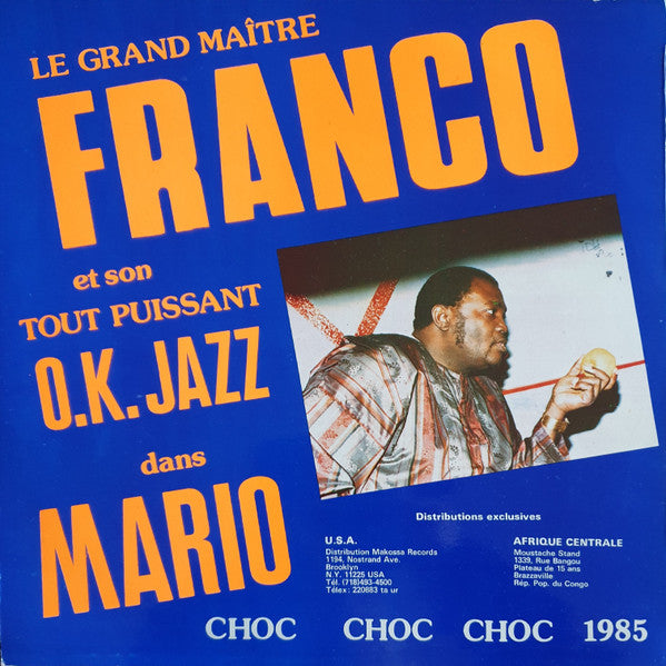 Le Grand Maître Franco* Et Son Tout Puissant O.K. Jazz* : Mario (LP, Album)