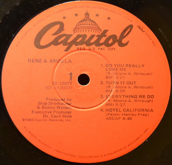 René & Angela : René & Angela (LP, Album, WIn)
