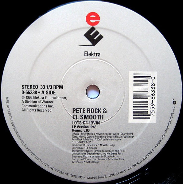 Pete Rock & C.L. Smooth : Lots Of Lovin (12")