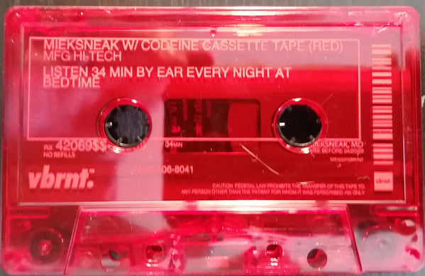 mieksneak.* : W/ Codeine (Cass, Album, Ltd, Red)