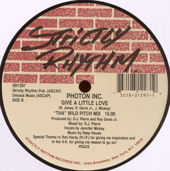 Photon Inc. : Give A Little Love (12")