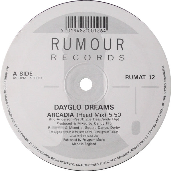 Dayglo Dreams / Yin Yang : Arcadia / Oh-One [The Candy Flip Remixes] (12")