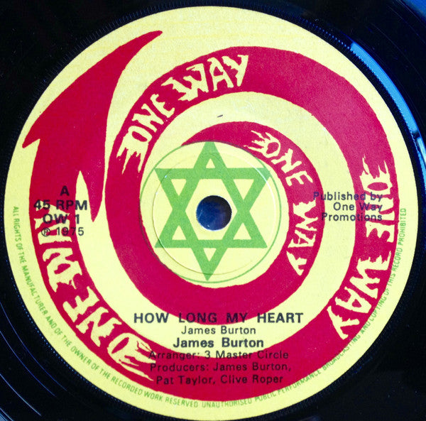 James Burton (5) : How Long My Heart (7")