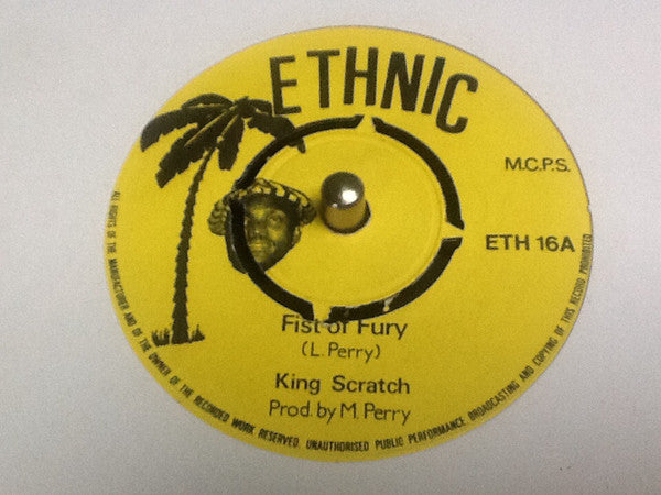 King Scratch (3) / Jah Lloyd : Fist Of Fury / Spiritual Whip (7", Yel)