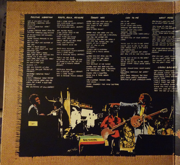 Bob Marley & The Wailers : Rastaman Vibration (LP, Album, Tex)