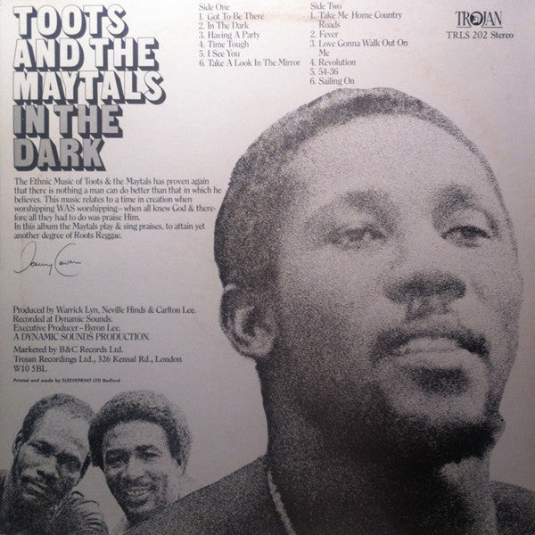 Toots & The Maytals : In The Dark (LP, Album, RE)