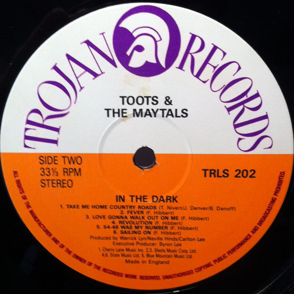 Toots & The Maytals : In The Dark (LP, Album, RE)