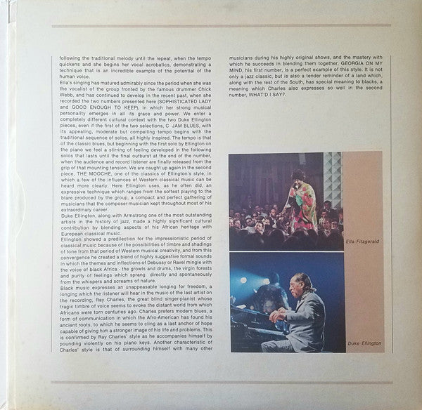 Louis Armstrong, Ella Fitzgerald, Duke Ellington, Ray Charles : Europa Jazz (LP, Comp, Gat)