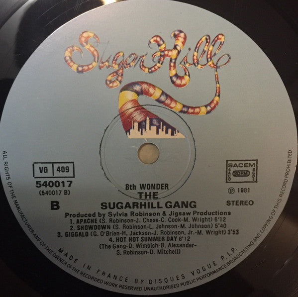 Sugarhill Gang : 8th Wonder (LP, Album)