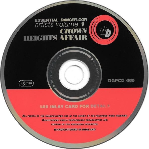 Crown Heights Affair : Essential Dancefloor Artists Volume 1 (CD, Comp, RM)