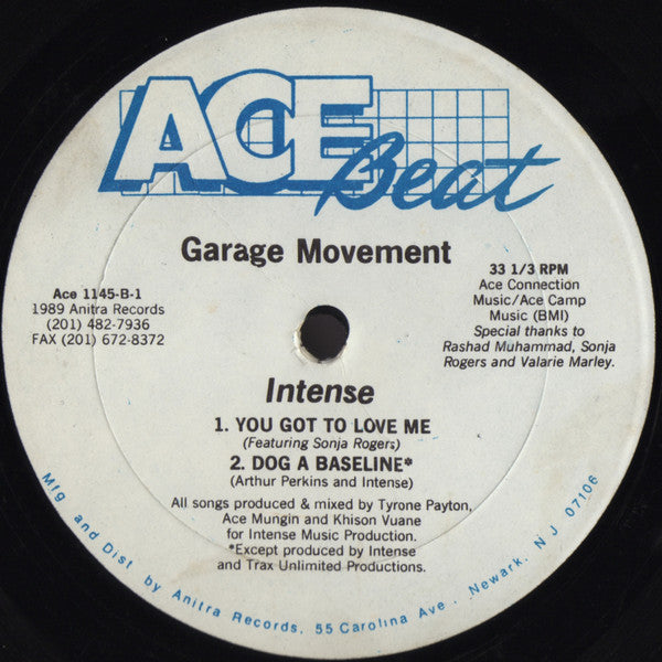 Intense (2) : Garage Movement EP (12")