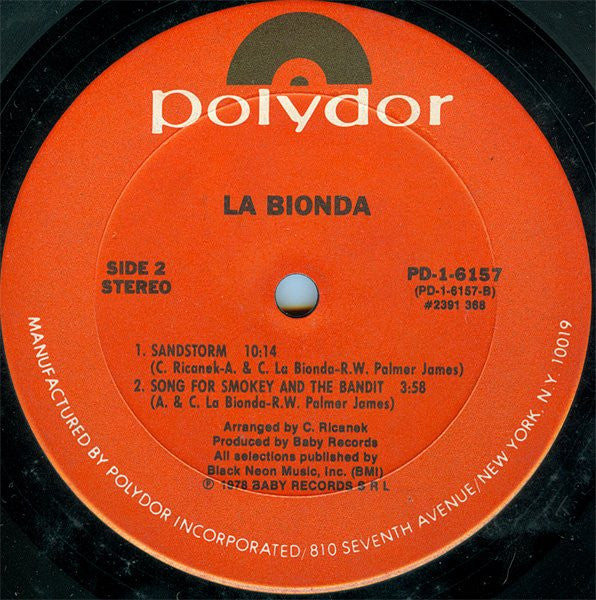 La Bionda : La Bionda (LP, Album)