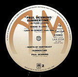 Paul Desmond : Summertime (LP, Album, Ltd, RE)