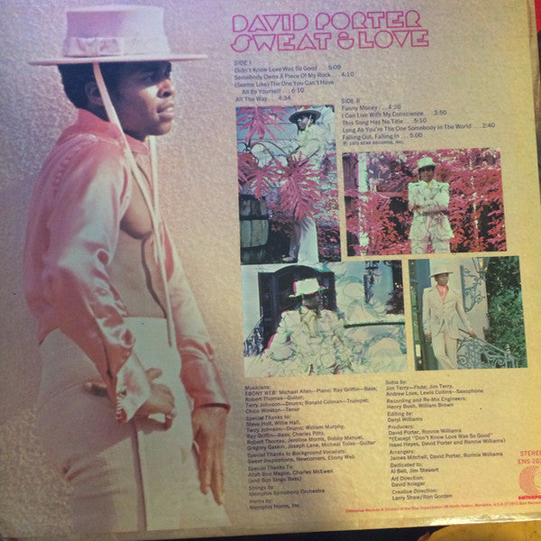 David Porter : Sweat & Love (LP, Album, Promo)