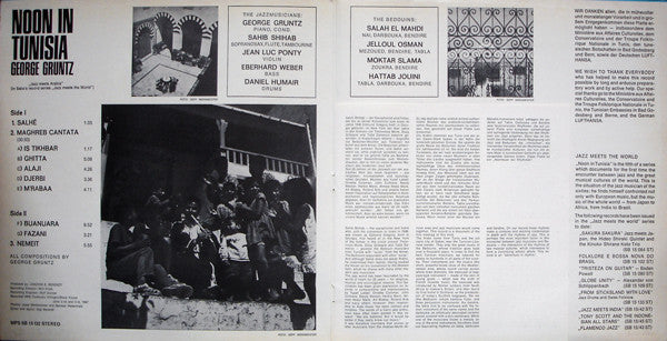 George Gruntz : Noon In Tunisia (LP, Album, RP, Gat)