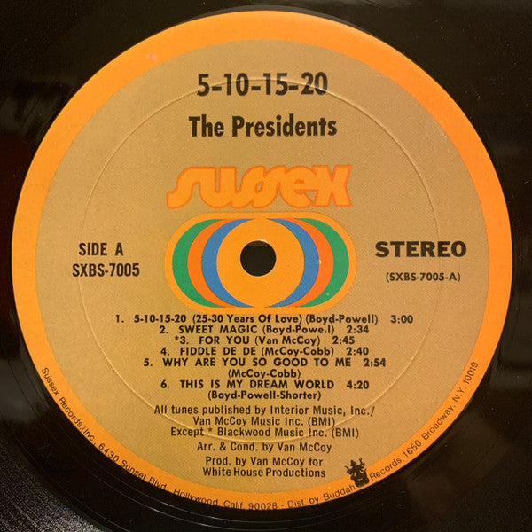 Presidents : 5-10-15-20-25-30 Years Of Love (LP, Album)