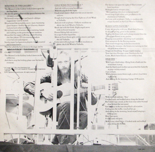 Jethro Tull : Minstrel In The Gallery (LP, Album, San)