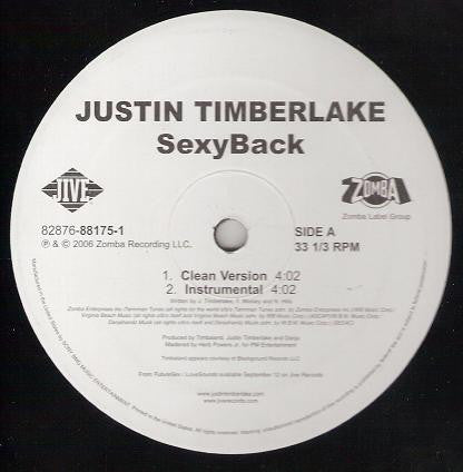 Justin Timberlake : SexyBack (12", Single)