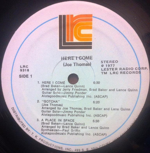 Joe Thomas : Here I Come (LP, Album)