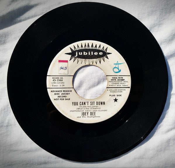 Joey Dee & The Starlighters* : You Can't Sit Down / Put Your Heart In It (7", Single, Promo)