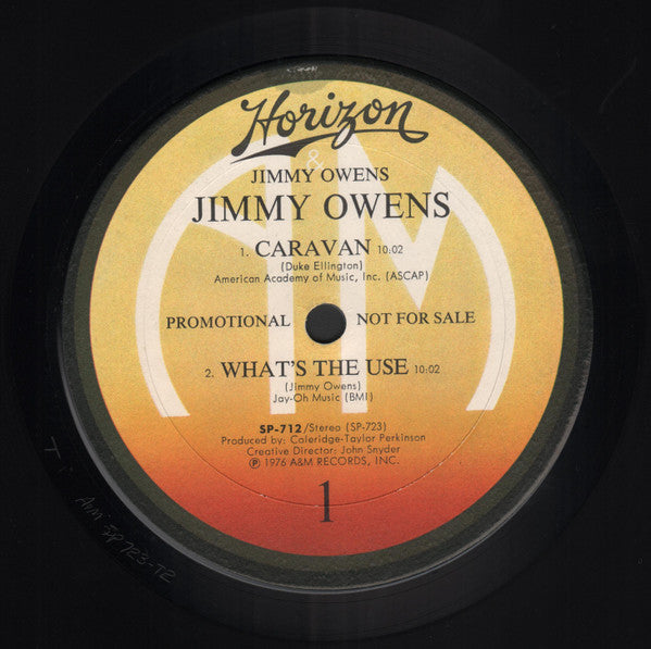 Jimmy Owens : Jimmy Owens (LP, Album, Promo, Gat)