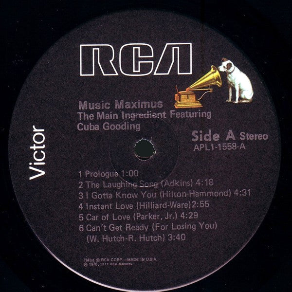 The Main Ingredient Featuring Cuba Gooding : Music Maximus (LP, Album)