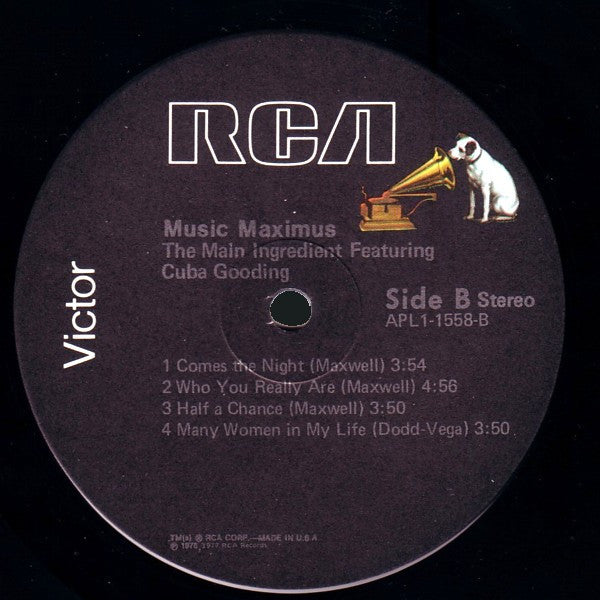 The Main Ingredient Featuring Cuba Gooding : Music Maximus (LP, Album)