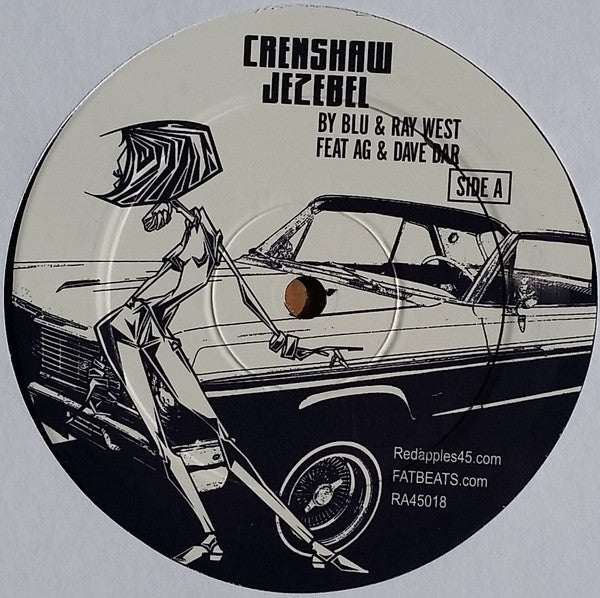 Blu (2) & Ray West (4) Feat AG & Dave Dar : Crenshaw Jezebel (12", EP)