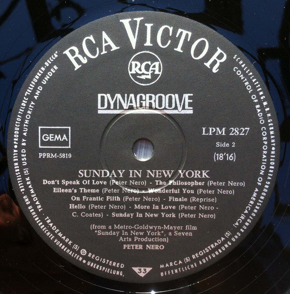 Peter Nero : Sunday In New York (LP, Album, Mono)