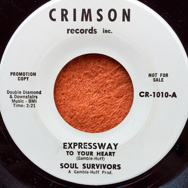 Soul Survivors : Expressway To Your Heart (7", Single, Promo)