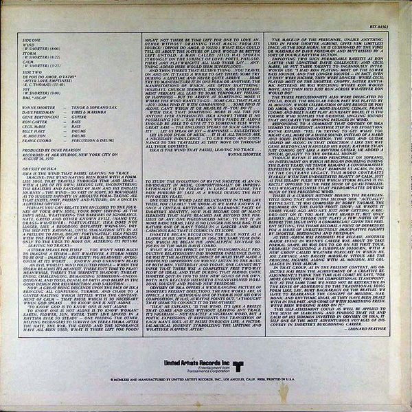 Wayne Shorter : Odyssey Of Iska (LP, Album)