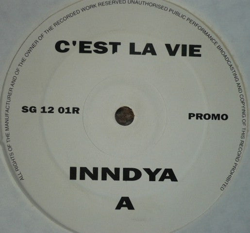 Inndya : C'est La Vie (Paul Gotel Well Hung Parliament Mix) (12", Promo)