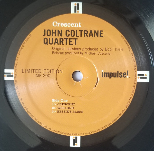 John Coltrane Quartet* : Crescent (LP, Album, Ltd, RE, RM, 180)