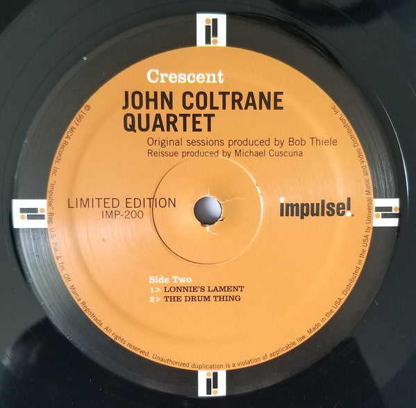 John Coltrane Quartet* : Crescent (LP, Album, Ltd, RE, RM, 180)